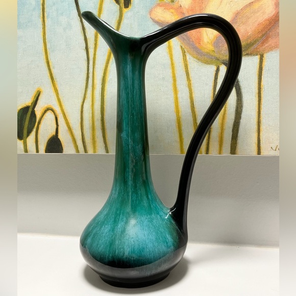 Blue Mountain Pottery Large Pitcher 12.5in Tall with Handle - Picture 2 of 12